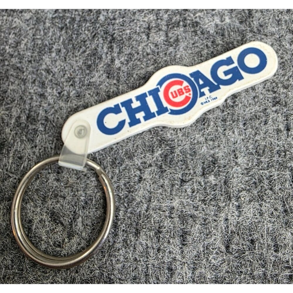 Chicago Cubs MLB 1989 Vintage Keychain With Ring